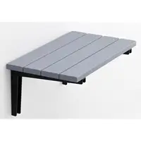 Solid African Teak Iroko Wood Wall Mounted Shower Seat Handmade Foldable Bench 200kg Capacity Water Resistant No Installation 2