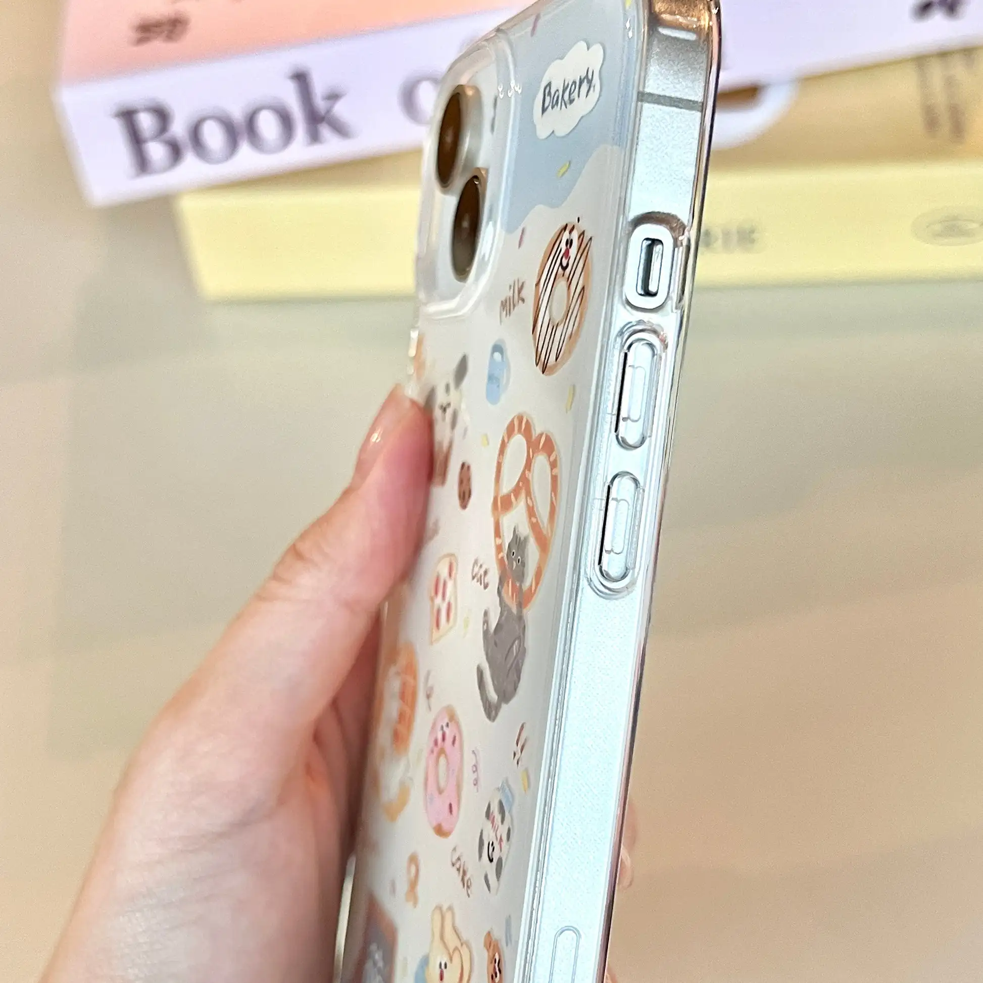 Luxury Cute Doodles Feather Texture Phone Case