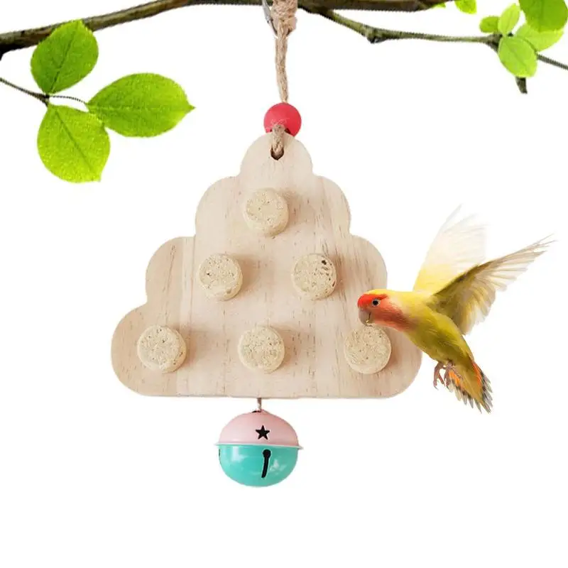 

Bird Toys For Cockatiels Wooden Bird Puzzle Toy Parrot Chew Toys With Bell For Parrots Parakeets Conures Love Birds Cage