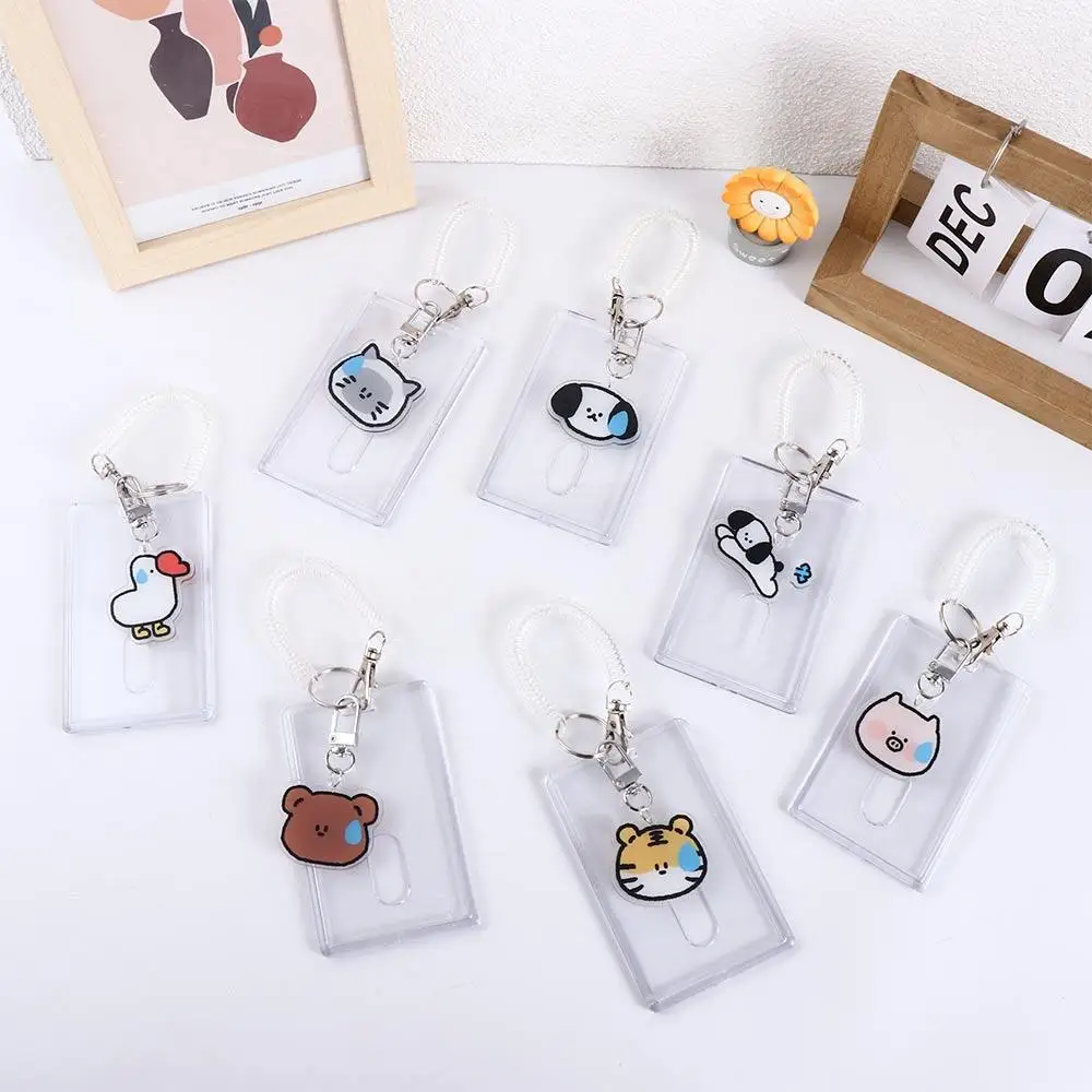 

Photo Sleeves Pendant Card Holder With Keychains Bus Card Holder Kpop Photocard Holder Photocards Storage Student Card Sleeves