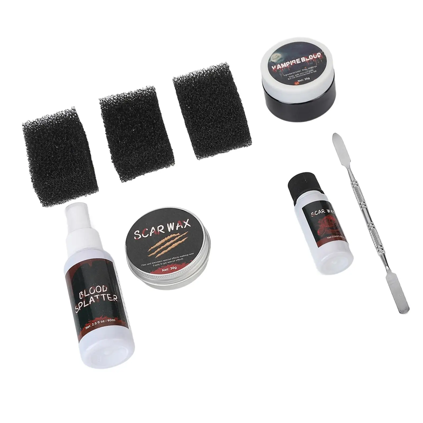 Long-Lasting Scars Wax Makeup Kit for Halloween-Easy Clean, Versatile Cosmetic Bag for Parties & Events