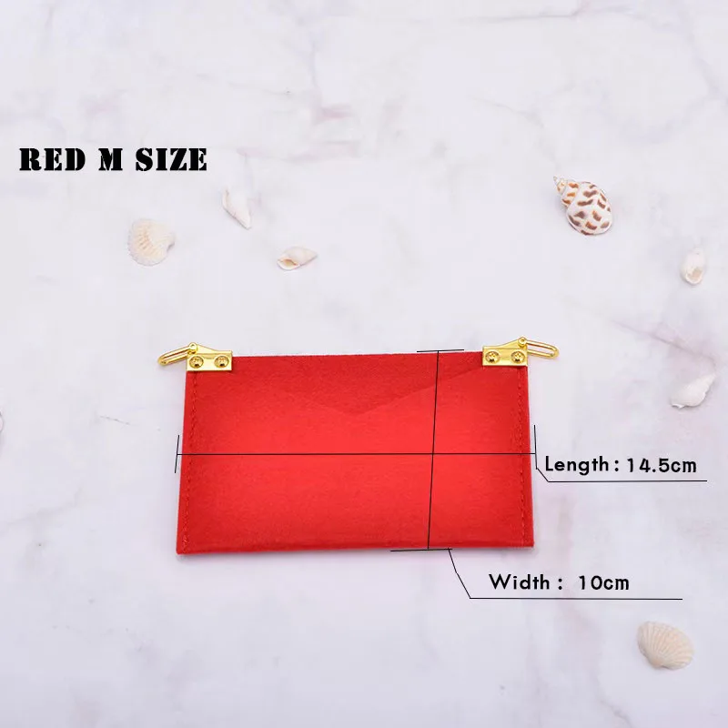 For Kirigami Pochette insert organizer with Golden chain Crossbody bag Kirigami  Pochette Envelope Bag Insert Organizer - AliExpress