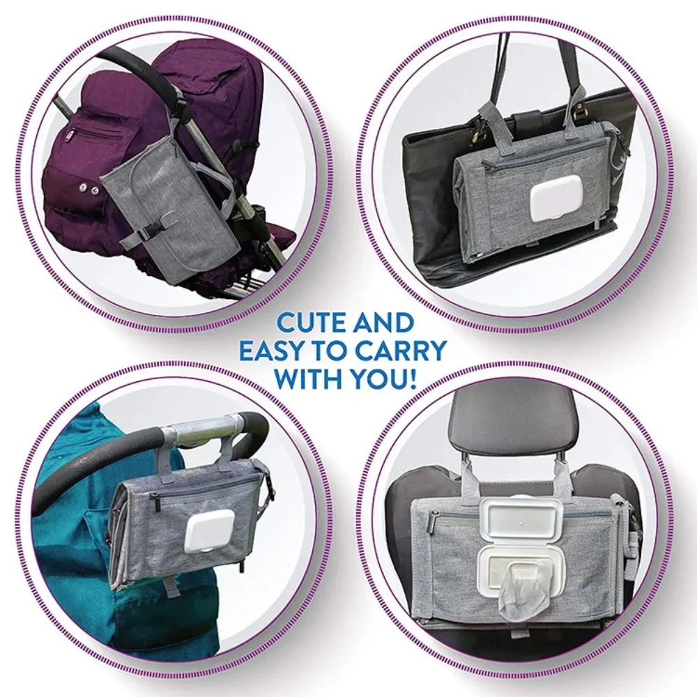 Waterproof Newborn Diaper Pad Changing Pad for Baby Diaper Bag and Travel Changing Station Foldable Baby