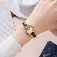 New Ladies Watch Simple Women's Watches Thin Belt Temperament Retro Student Watch Fashion Casual Ladies Quartz Wristwatches 2