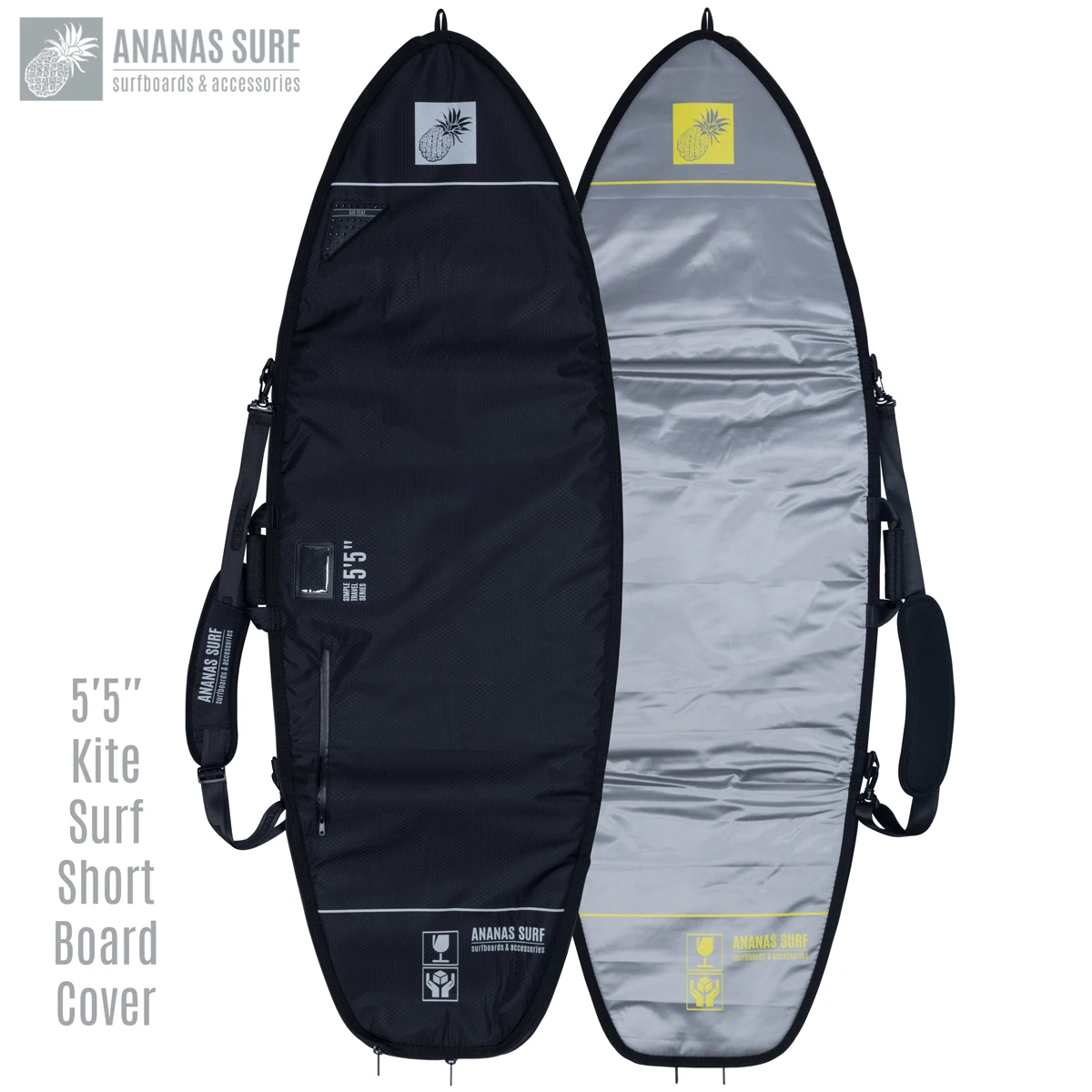 Ananas Surf 5ft.5 in. Airvent Surfboard Shortboard Bag Protect Cover Travel Boardbag 5'5"(165cm)