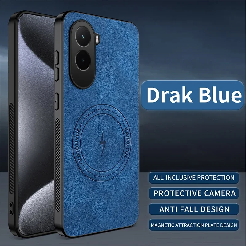 Retro Smooth-Touch Sheepskin Magnetic Shockproof Case - Business Edition