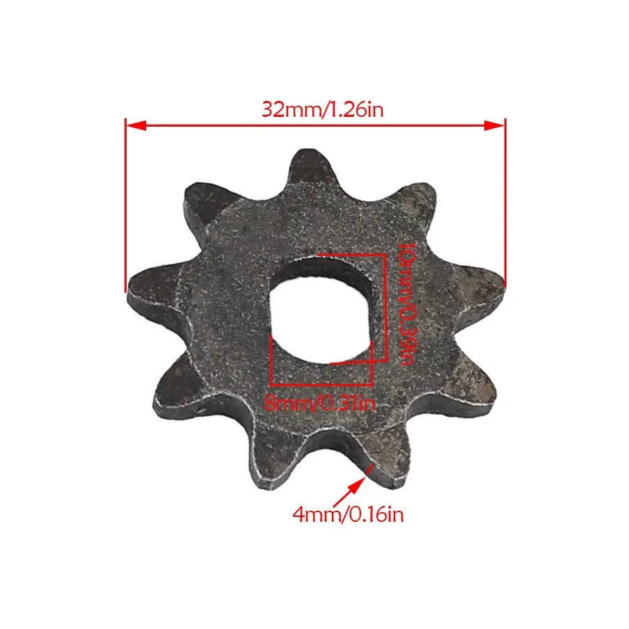 Motor Sprocket #35 Chain 9-Tooth For Electric Scooters, Go Karts
