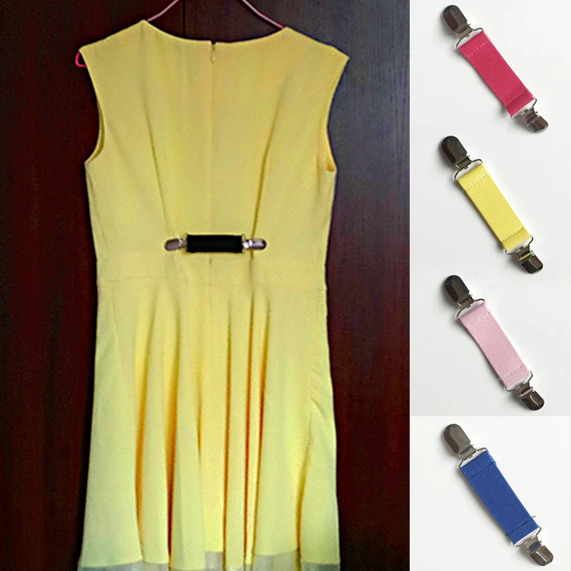 Metal Duckbill Cardigan Clip Non-Slip Garment Waistband Extender Clothes Clip Practical Elastic Pair Clip Shawl Suspenders Clip