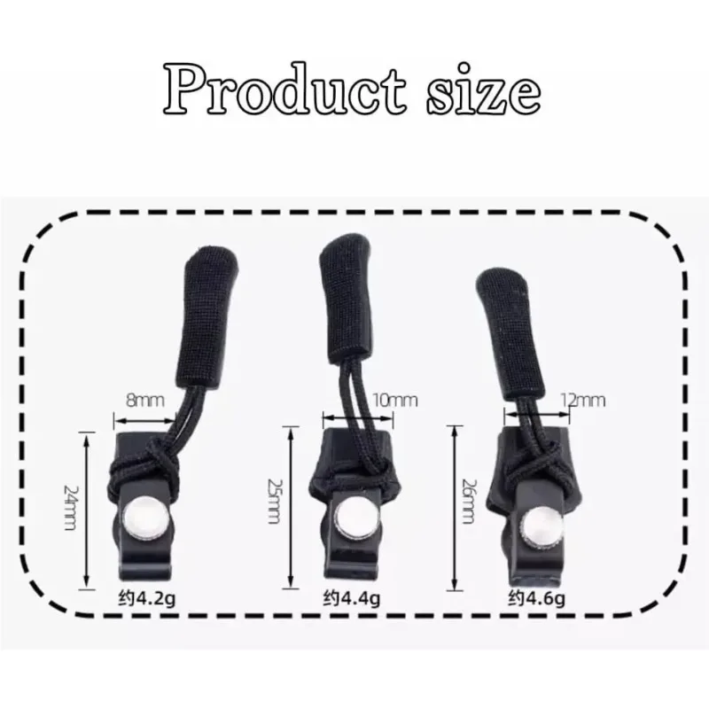 Universal Zipper Repair Kit with Metal Slider and Lock for Clothing