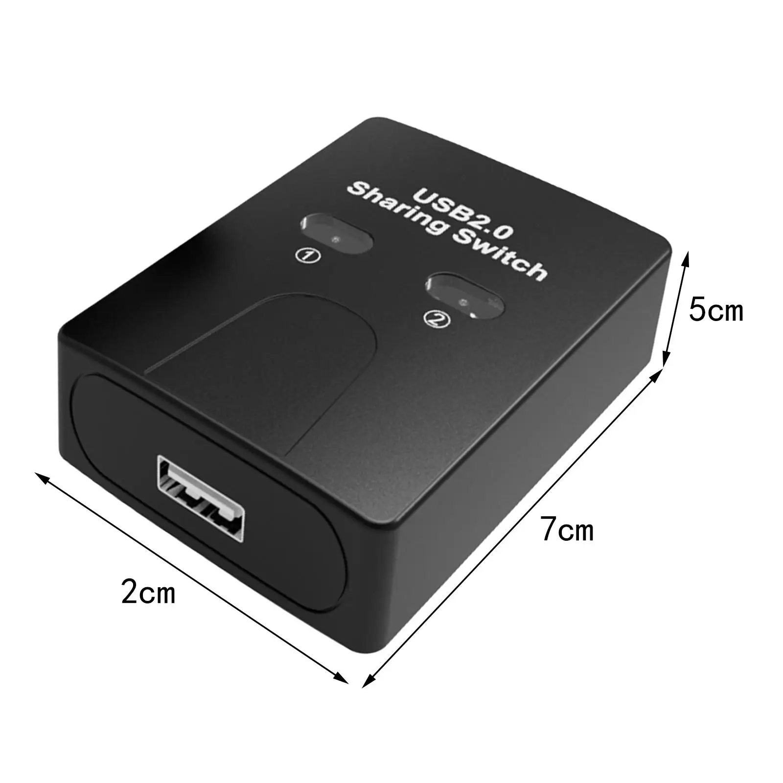 Printer Sharing Switch 2 in 1 Increased Work Efficiency Plug and Play Switch Selector for U Disk Computer Keyboard Mouse