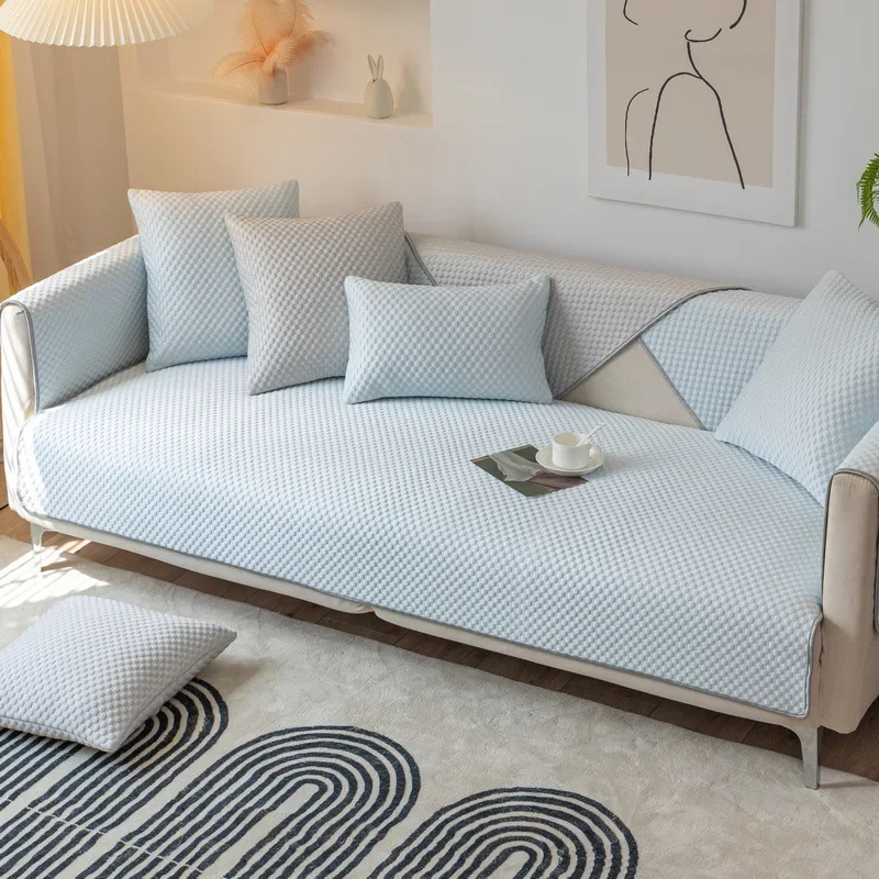 Ice Silk Sofa Cover Summer Universal Non-slip Sofa Mat Cushion Towel for Living Room sofa cover sofa blanket sofa cushion sofa towel sofa mats