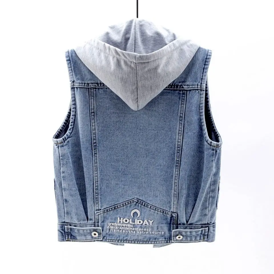 Wholesale Mens Multi Pocket Denim Vest For Motorcycle, Biker, Cowboy Sleeveless  Jean Vest With Hoodie In Plus Sizes 4XL 6XL From Piterr, $26.21 | DHgate.Com