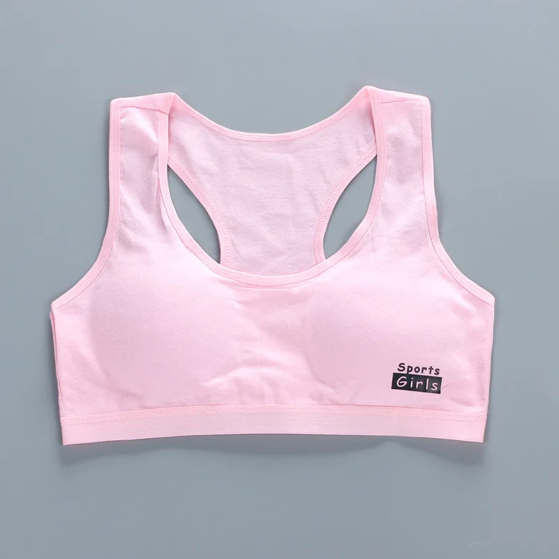 Girl Sports Cotton Kids Underwear Vest Soft No Ring Children Training Bras  8 to 15 Years Teenage Girls Clothing Wireless Bra - AliExpress