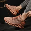 Plus Size Men's Shoes Knitted Mesh Breathable Casual Sports Shoes Trendy Old School Shoes Comfortable Fitting Athletic Sneakers