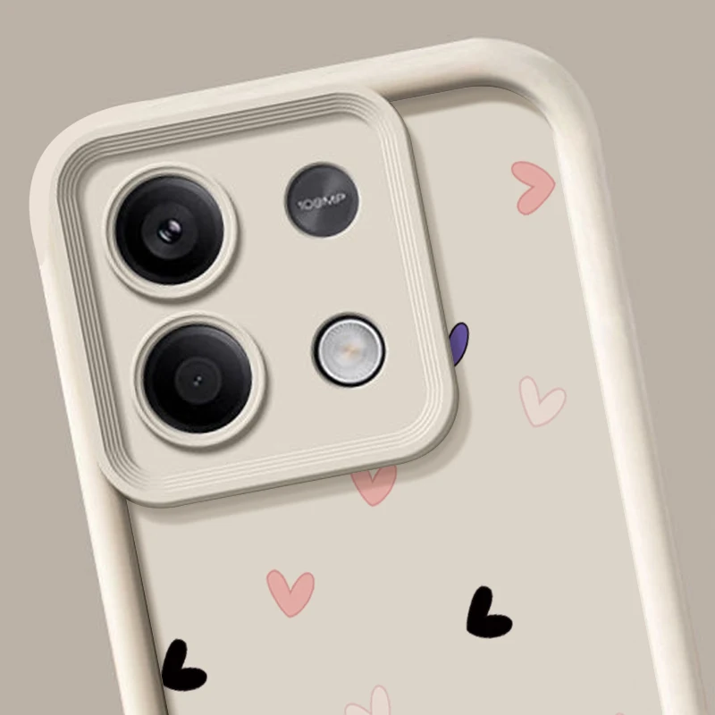 Chic Love Heart Pattern Silicone Phone Case