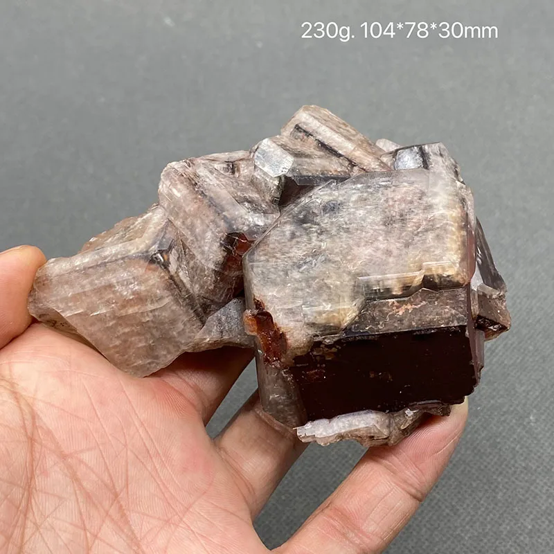 100% natural chocolate color calcite secondary crystallized raw stone mineral specimen healing crystal  Chenzhou, Hunan, China