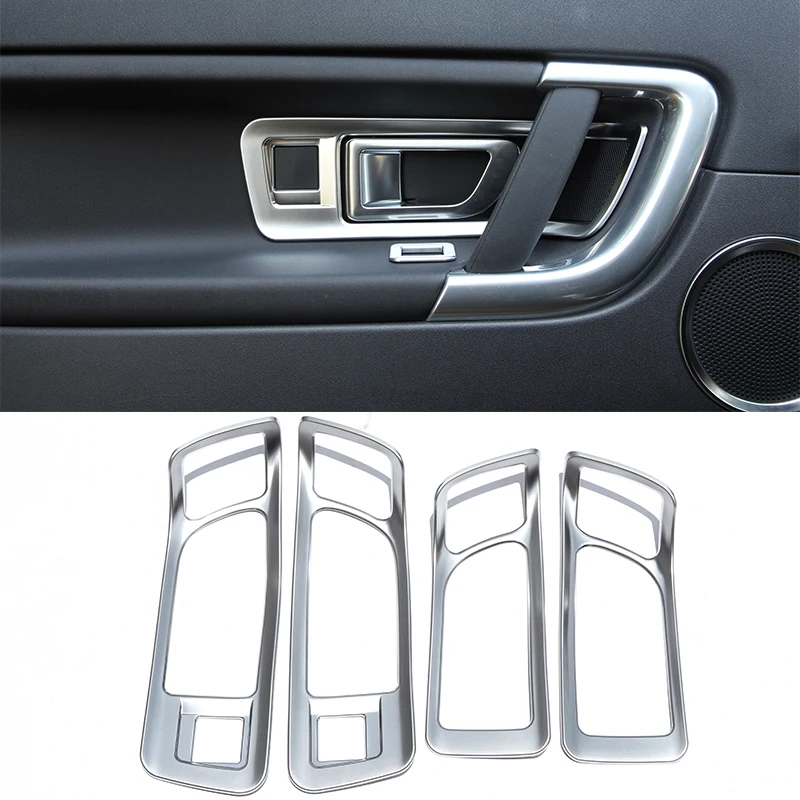 

For Land Rover Discovery Sport 2015 2016 2017 Car Accessories 4 Pcs ABS Chrome Interior Door Handle Frame Cover Trim