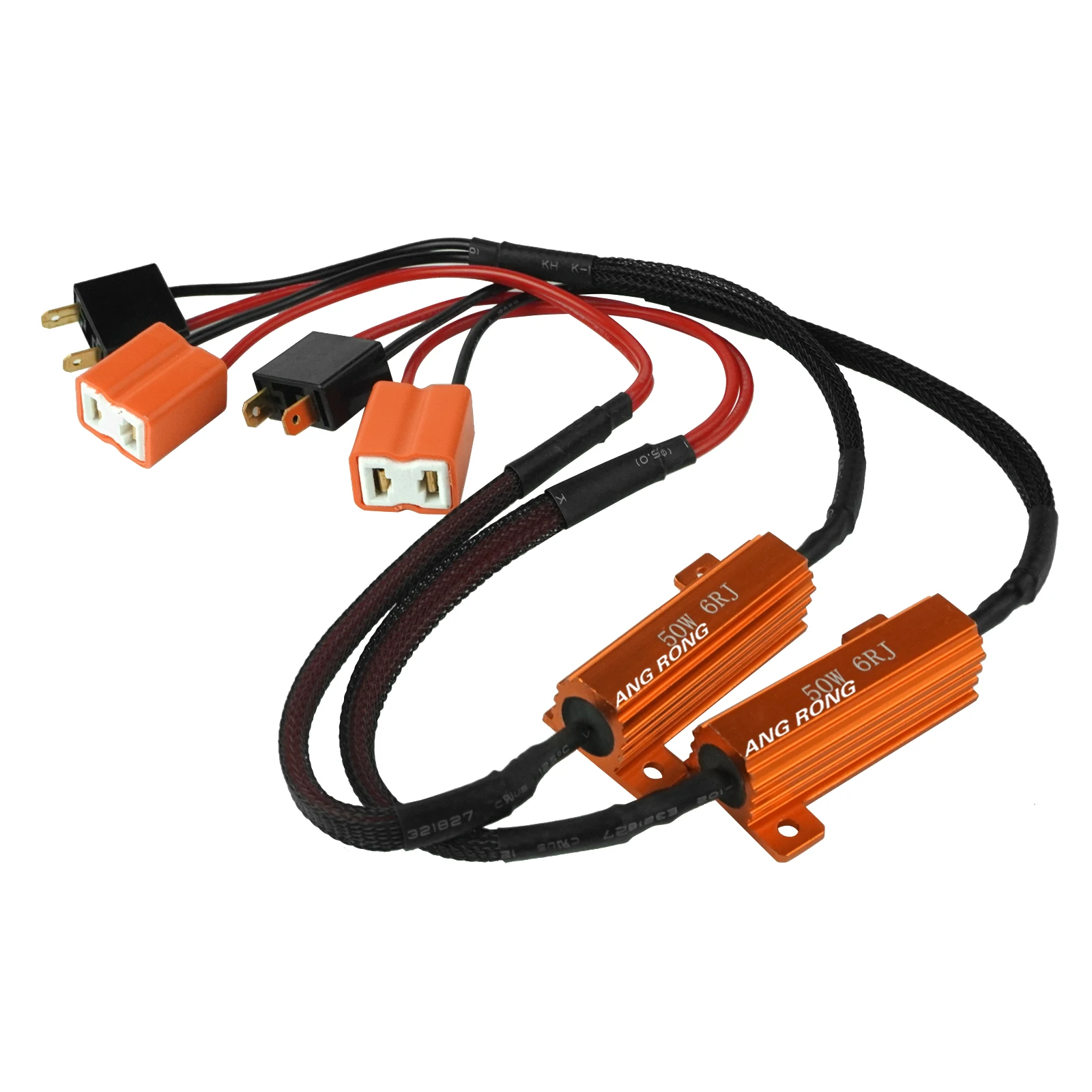 LED Load Resistors ANGRONG 2X H7 50W 6 ohm Stop Car Light Flicker Cancel Error Message