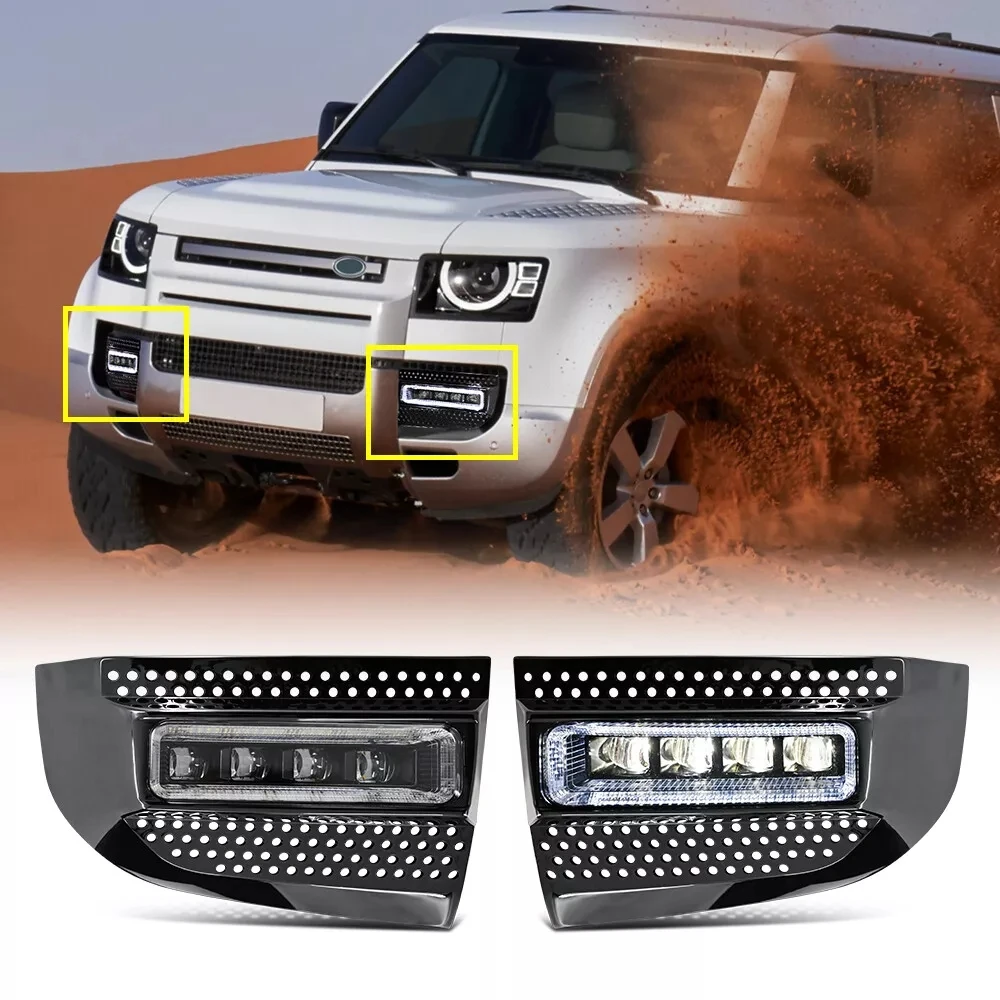 Fog Light for Land Rover Defender 110 2020-2024 LED Lens Fog Light ...
