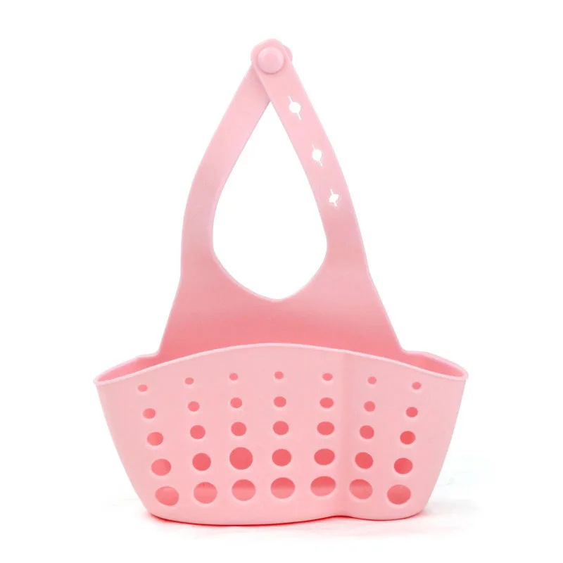 Description Picture 4 of itemSink Shelf Soap Sponge Holder Clip Dish Drainer Drying Rack Silicone Storage Basket Bag Bathroom Holder Kitchen Accessories Tool