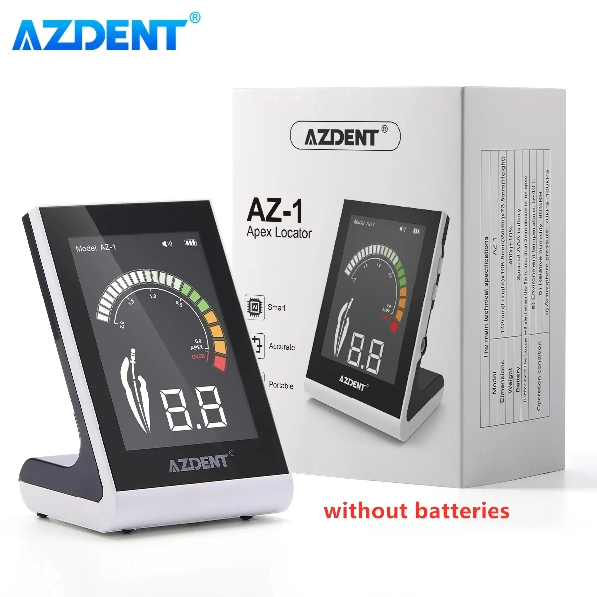 Стоматологический эндонтический Апекслокатор AZDENT, Апекс-локатор корневого канала, перидонтическое оборудование для измерения, новые стоматологические системы с цветным дисплеем
