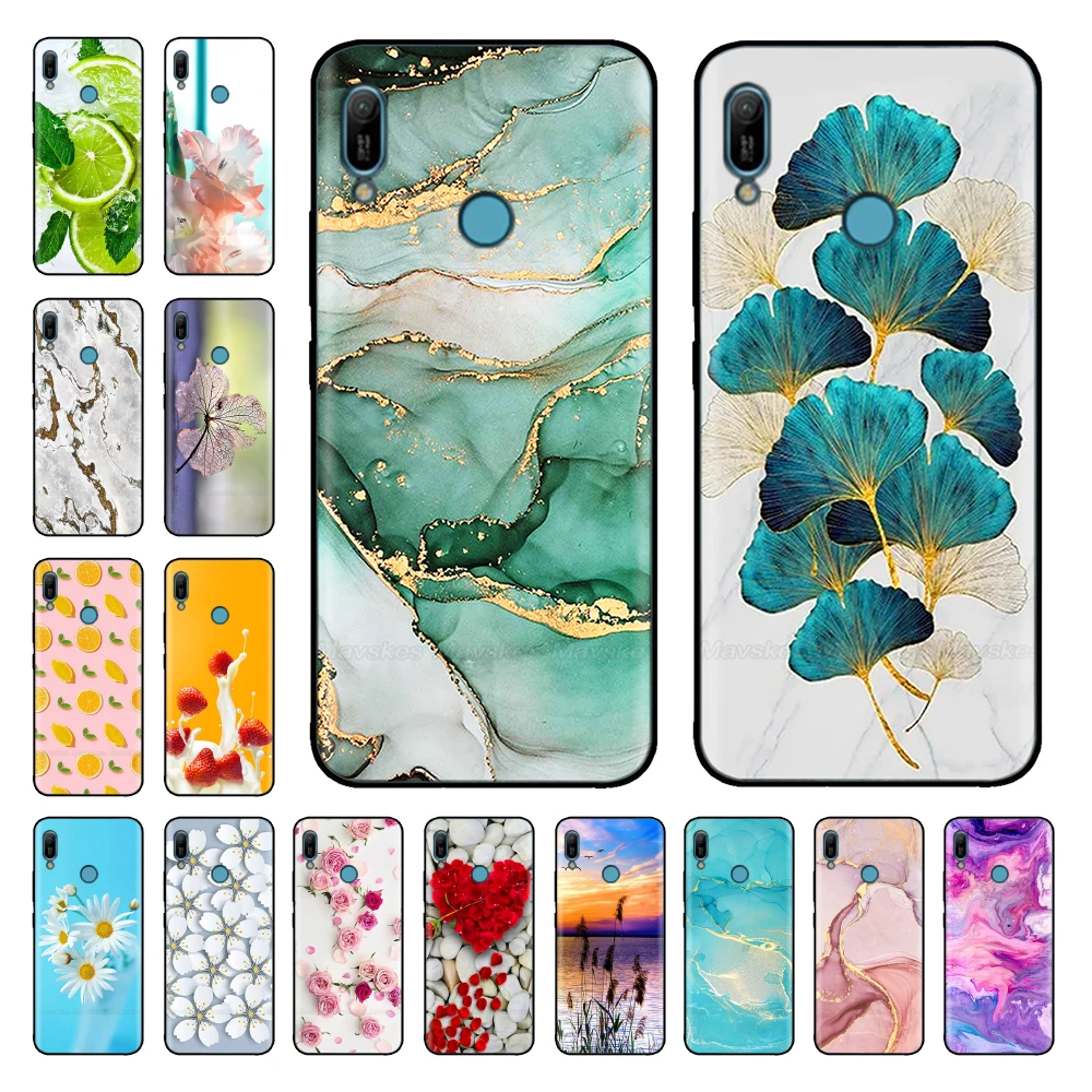 Schutzhülle Für Huawei Y6s 2019 / Honor 8A | Braune Gummi-Hülle Mit Standfuß & Kartenslots