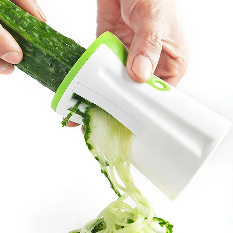 

Portable Handheld Spiralizer Vegetable Peeler 2 in 1 Stainless Steel Spiral Knife For Potatoes Shred Kitchen Accessories Tool