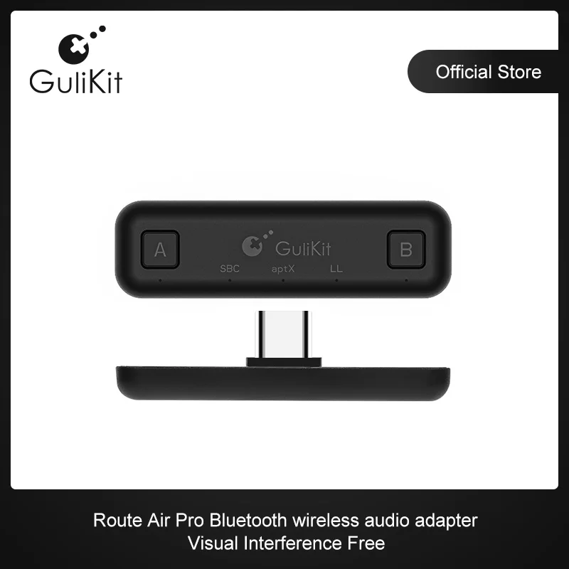  GuliKit Route Air Bluetooth Adapter for Nintendo Switch/Switch  Lite PS4 PC, Dual Stream Bluetooth Wireless Audio Transmitter with aptX Low  Latency Connect Your AirPods Bluetooth Speakers Headphone : Video Games