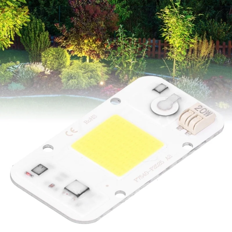 20W/30W/50W 220V LED COB 칩 램프 패널 용접이 필요 없는 백색 따뜻한 빛 풀 스펙트럼(백색광 20W)