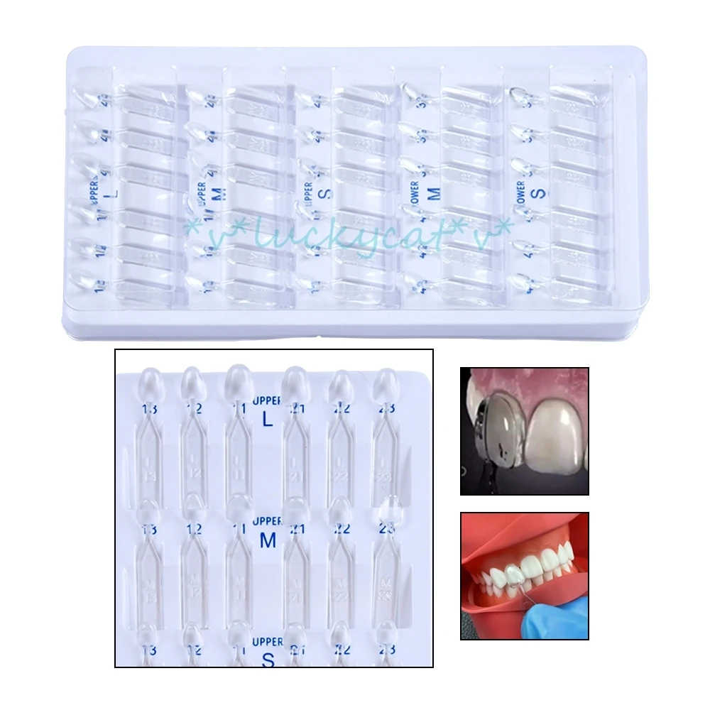 

new 30Pcs/set Dental Composite Resin Mould Veneers Light Cure Filling Anterior Front Teeth For Dentist Tooth Whitening Tool