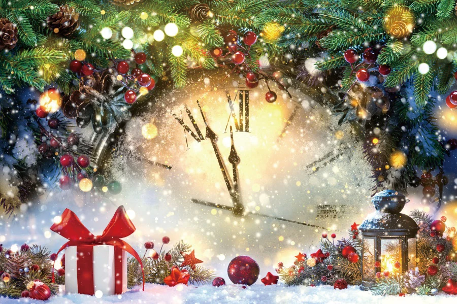 Toile De Fond De Bonne Année 2026 2.2x1.5m, Brillant Feux D'artifice