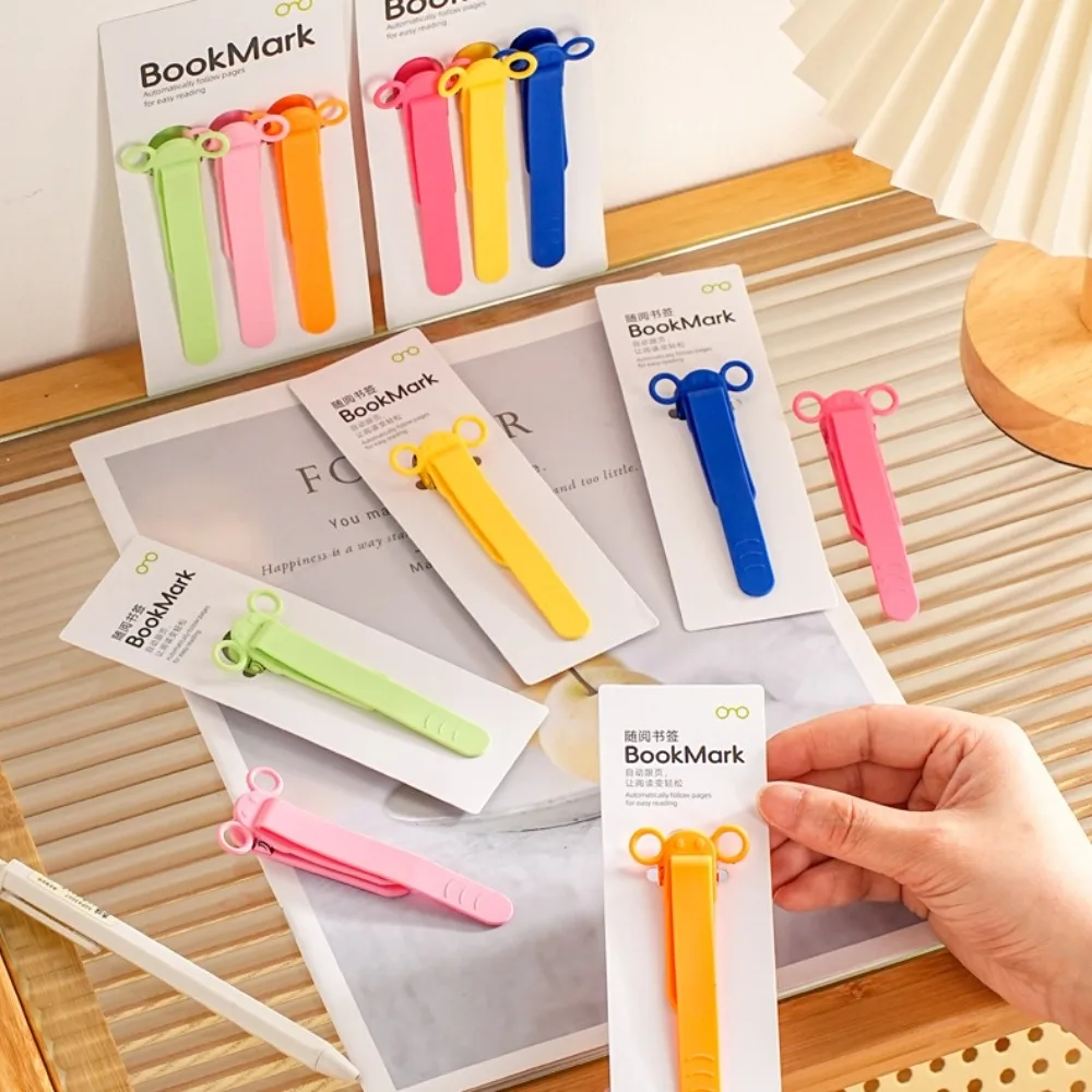 Silicone Bookmark Clip Cute Elephant with Pen Holder Page Flipping Automatically Follows Notebook Page Divider for School silicone bookmark silicone book page holder