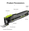 500W Electric Multifunction Oscillating Tool Electric Trimmer Saw Variable Speed with Accessories Home Decoration Renovate 5° 6