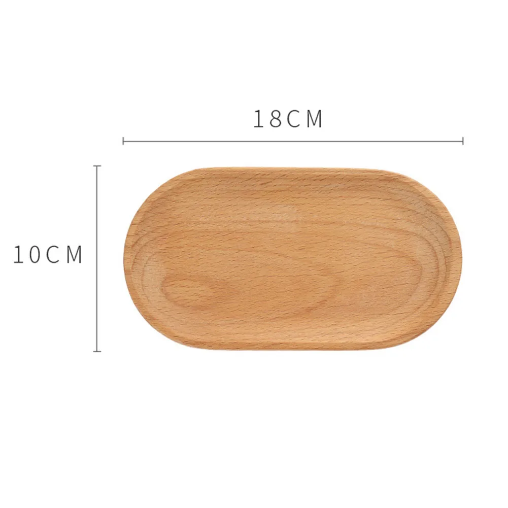 

Wooden Plate Tray Dessert Plate Snack Dried Fruit Plate Coaster Coffee Cup Mat Plate Saucer Flower Pot Tray Kitchen Accessories