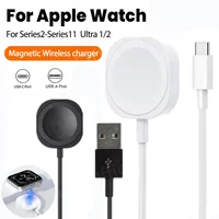 Câble de chargeur de montre sans fil magnétique pour montre ios 11 10 9 8 7 6 5 4 3 2 série SE Ultra 1/2, chargeur USB Type C pour iWatch 1