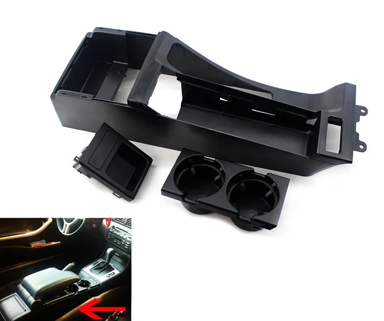 

3Pcs Center console trim panel base and water cup holder base For BMW 3 Series E46 318 320 323 330 1998-2005 325