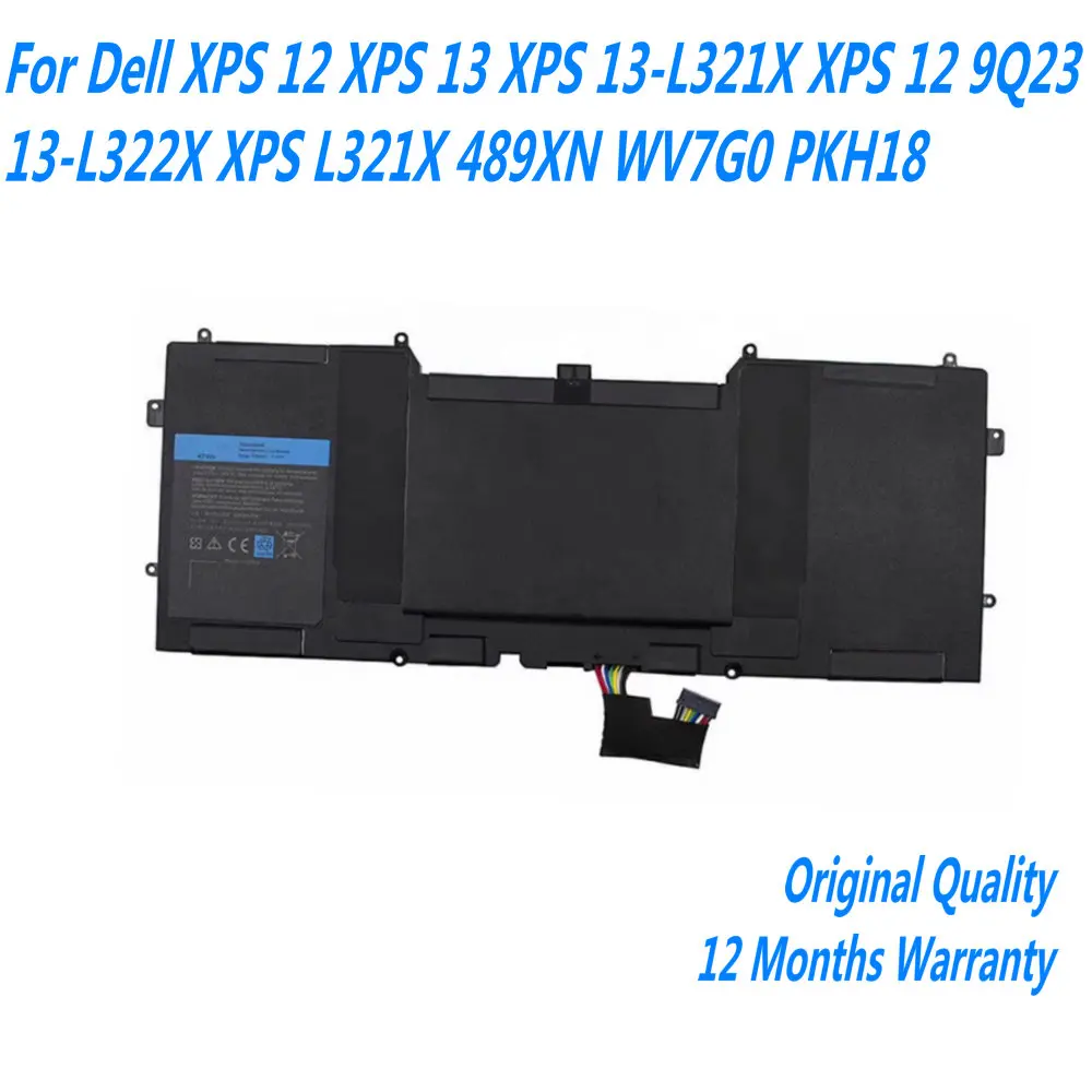 

NEW 7.4V 47WH Y9N00 Laptop Battery For Dell XPS 12 XPS 13 XPS 13-L321X XPS 12 9Q23 13-L322X XPS L321X 489XN WV7G0 PKH18