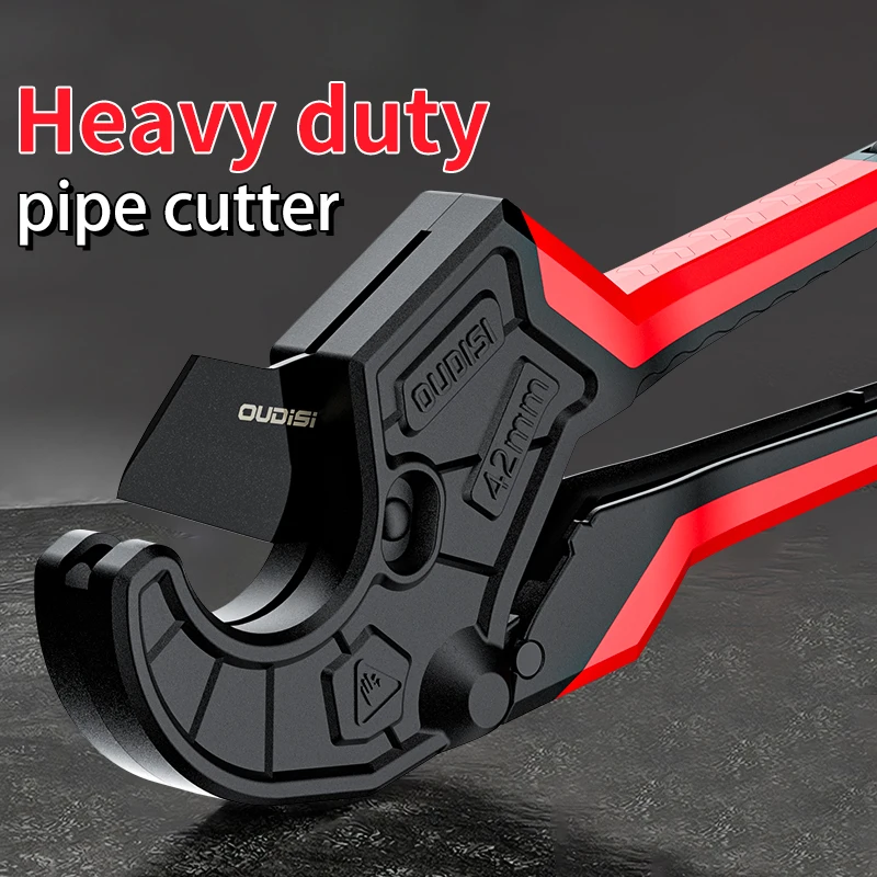 0-42mm 파이프 커터 셀프 잠금 래칫 가위 헤비 듀티 튜브 커터 PVC/PU/PP/PE 호스 전문 절단 수공구
