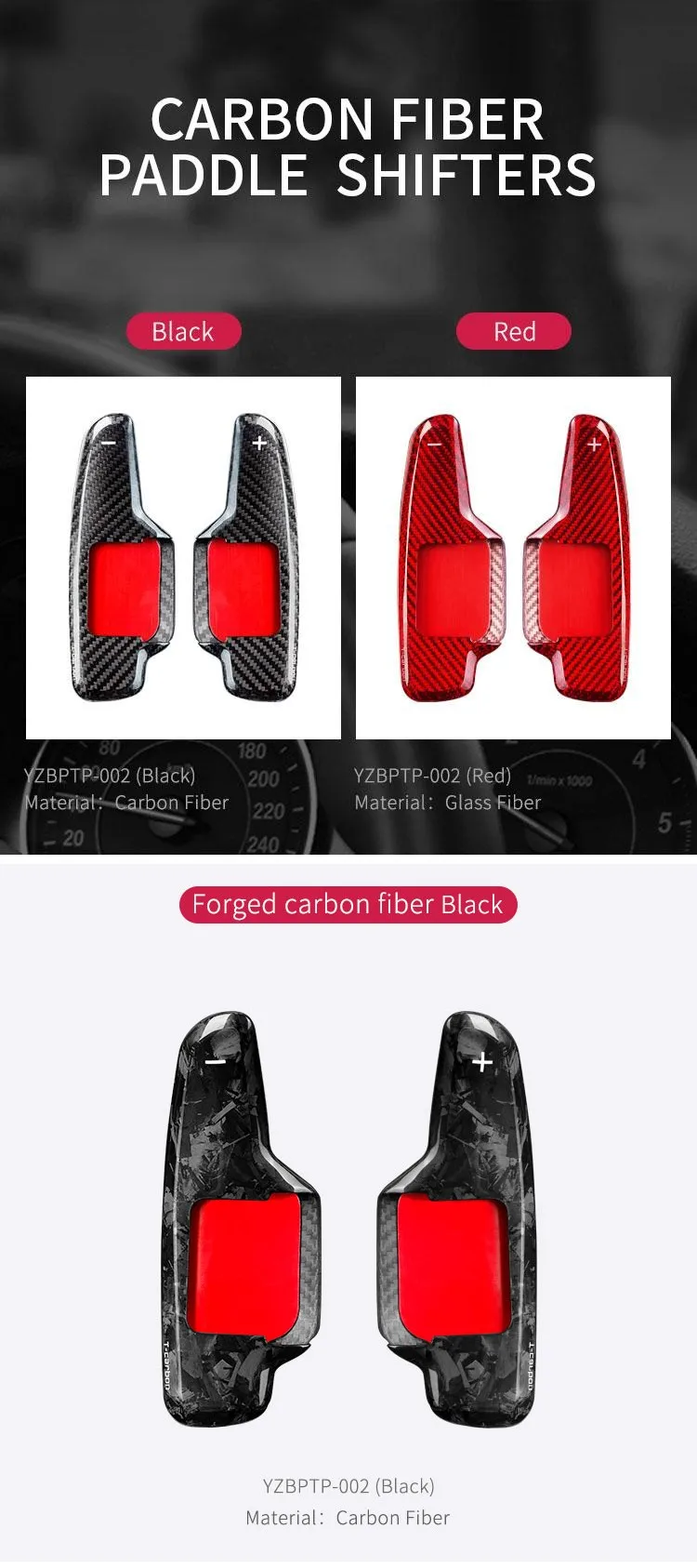 2023 T-carbon Replacement Steering Wheel Paddle Shifter Fit For Corvette C8 Shifting Paddles Carbon Fiber Auto Accessories