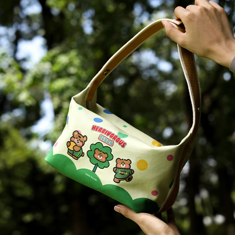 

Мультяшная новая изолированная сумка для ланча, милая сумка-тоут для женщин, портативная вместительная водонепроницаемая коробка для ланча, сумки для пикника