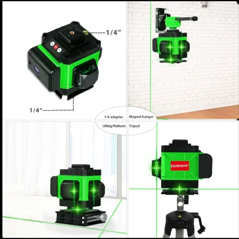 3.7V Large Capacity 8500mAh Chargeable Laser Level Battery for 8/12/16 Lines Leveling Tool Digital Display Battery power tool battery rechargeable battery