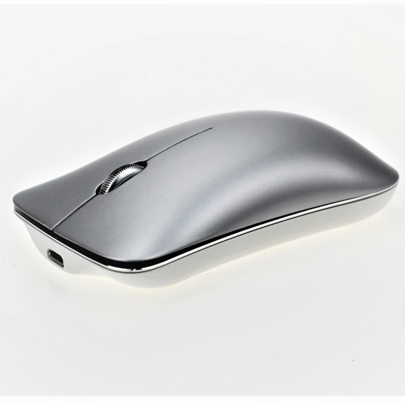 New Metal Bluetooth 5.0 USB Wireless Mouse Aluminum Alloy Rechargeable Mouse Bluetooth 5.0+ 3.0+2.4G Wireless Mouse Silent