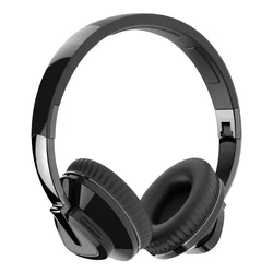 Premium Wireless Bluetooth Over - Ear Headphones with High - Fidelity Bass & Foldable Design (Black)