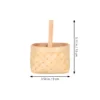 4 Pcs Mini Woven Baskets Handheld Wood Chip Gift Hamper Small Storage Decorative Candy Flower Snack Basket Terrace Garden 4