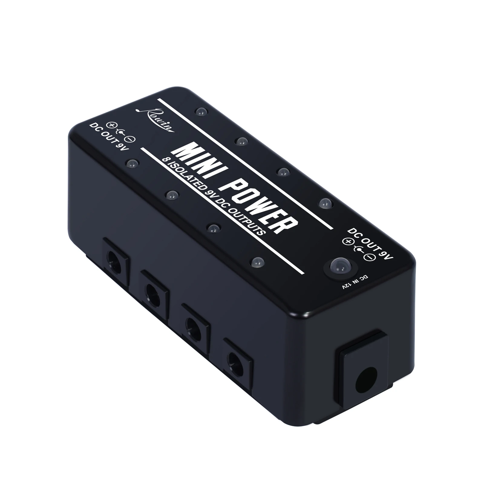 Rowin LEF-329 Mini Power Pedal Guitar Pedals Power Supply Multi Circuit 8 Isolated 9V Output with Short Circuit Protect