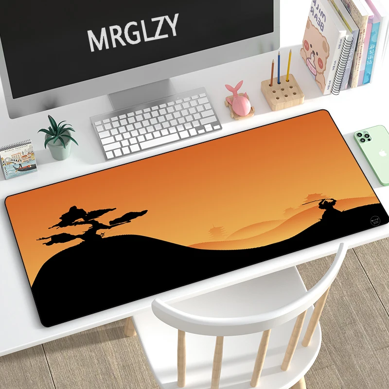 

Japanese Ninja Samurai Gaming Mouse Pad Large 80x30CM Mousepad Deskpad Computer Gamer Keyboard Laptop Mouse Mat Desk Mats for PC