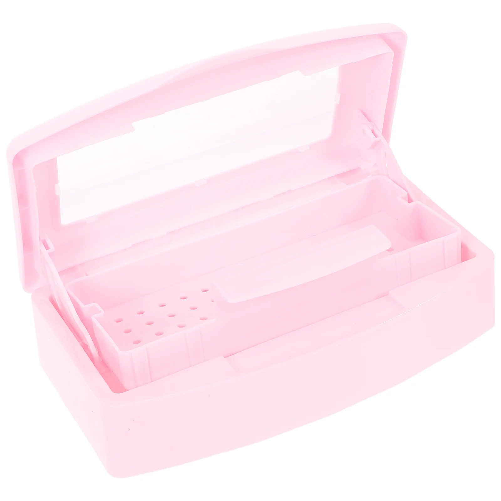 Nail Box Supply Storage Tools Sterilizer Manicure for Plastic Tray Holder Container
