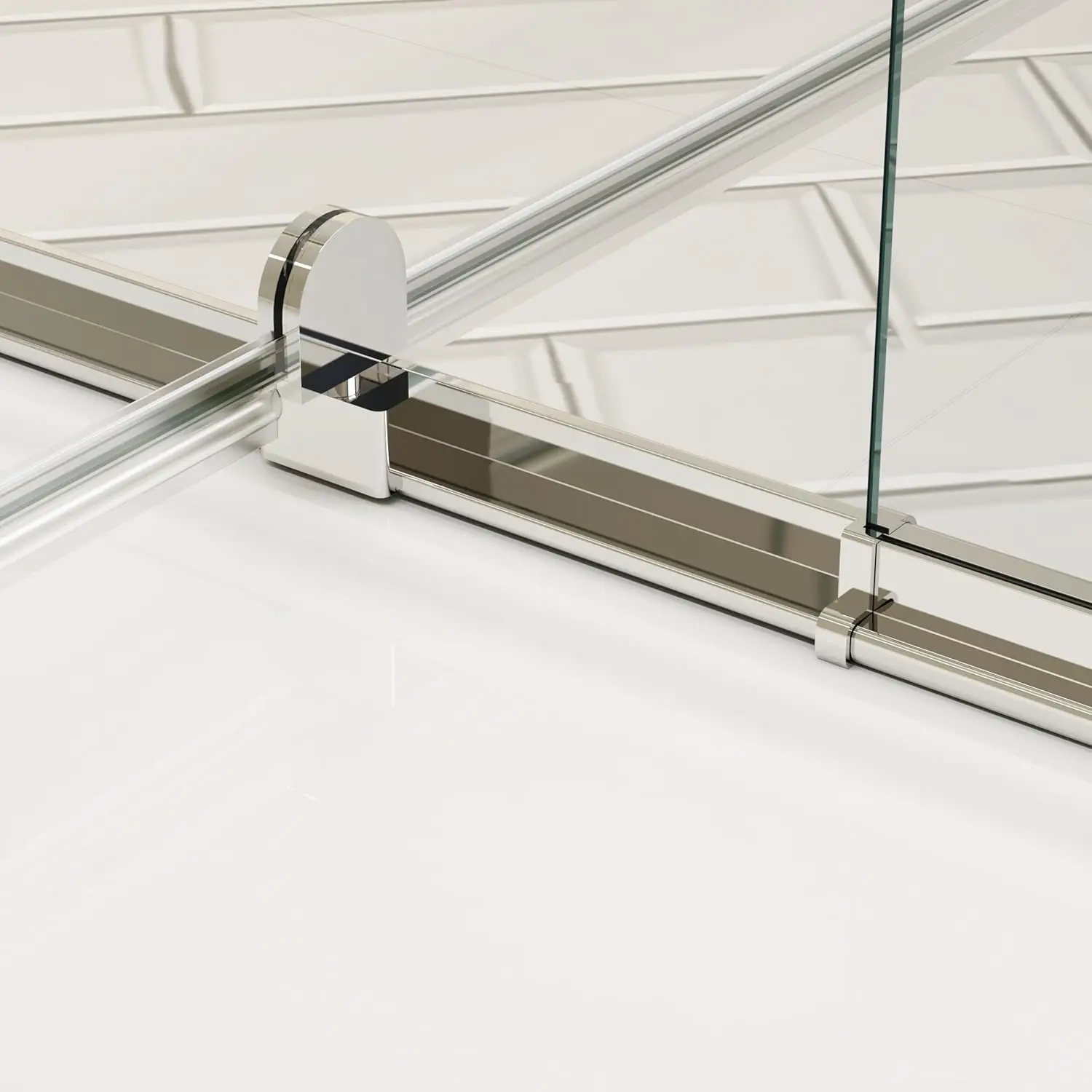 38-42"" W X 71"" H Piovt Swing Glass Shower Door,Pivot Frame Sliding Shower Door With 1/4""(6Mm) Clear Sgcc Tempered 5
