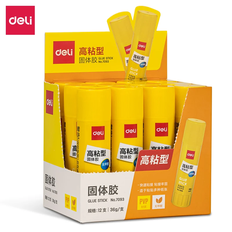 델리 5개입 20g/36g 강력 접착제 스틱 무독성 초강력 접착 빠른 건조 학교 용품 사무용품 선물 문구류