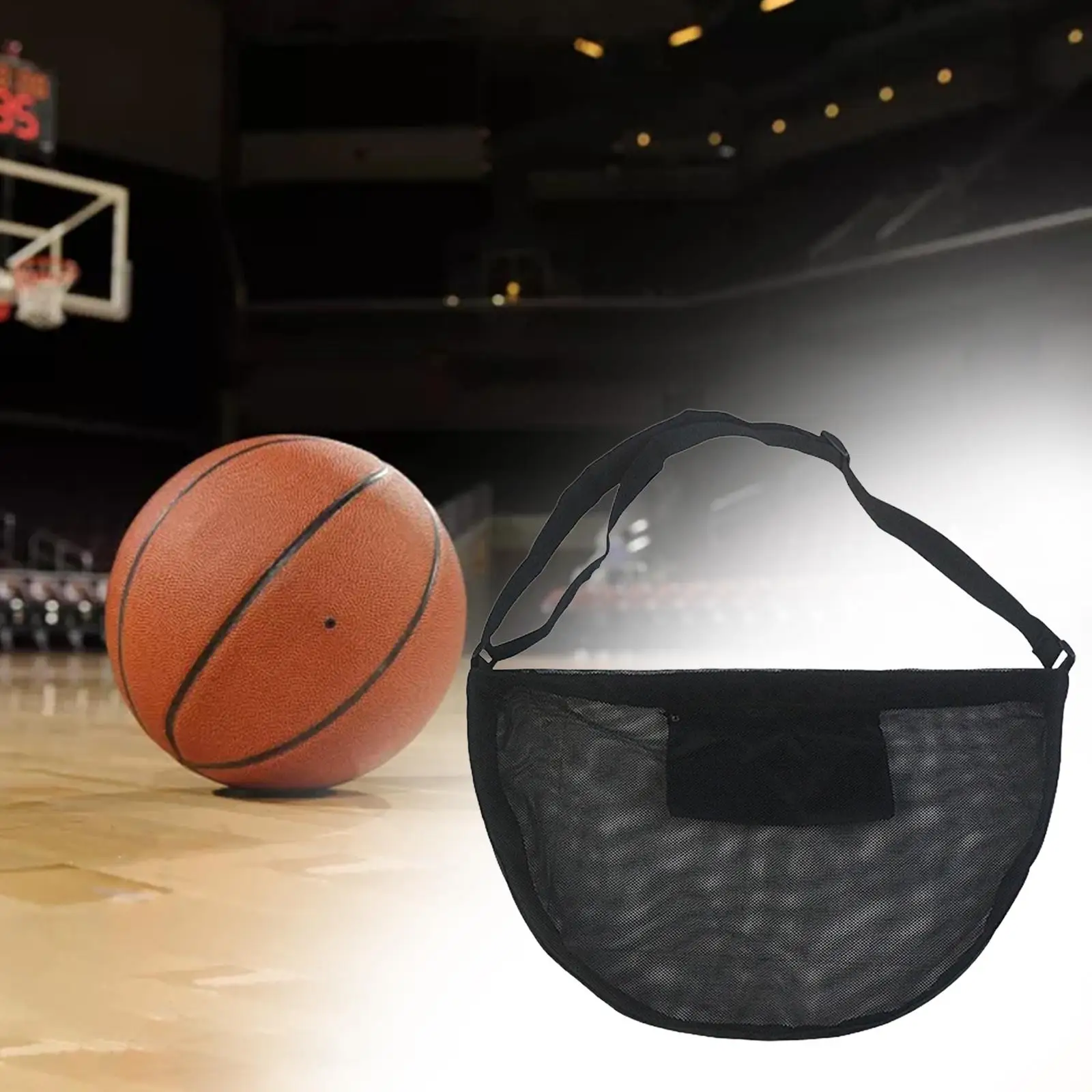 

Basketball Shoulder Bag Professional Waterproof Lightweight Soccer Storage Bag Basketball Mesh Bag for Softball Football